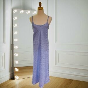 Oscar de la Renta White Label Lavender Satin Vintage Nightgown